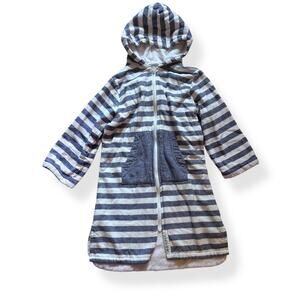 Sammimis Turkish cotton blue & white stripe swim coverup